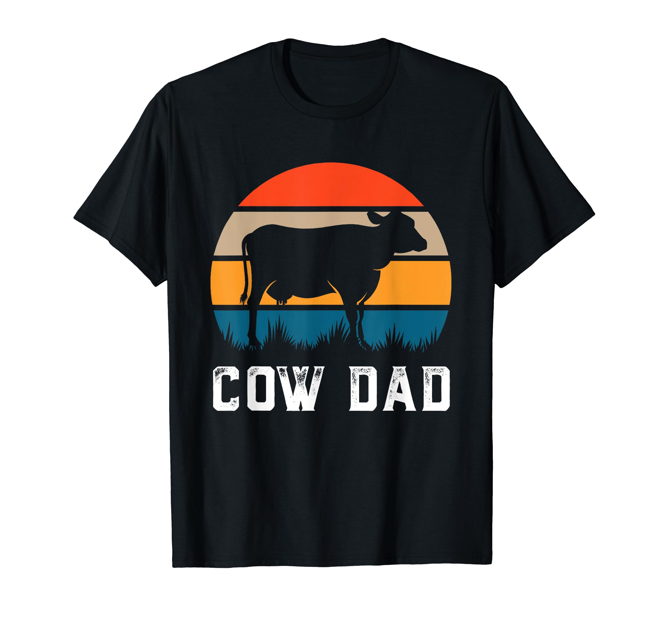Cow Dad Funny Cattle Gift Dairy T-Shirt - Novelty Apparel for Adults - T-Shirt, Sweatshirt, Hoodie