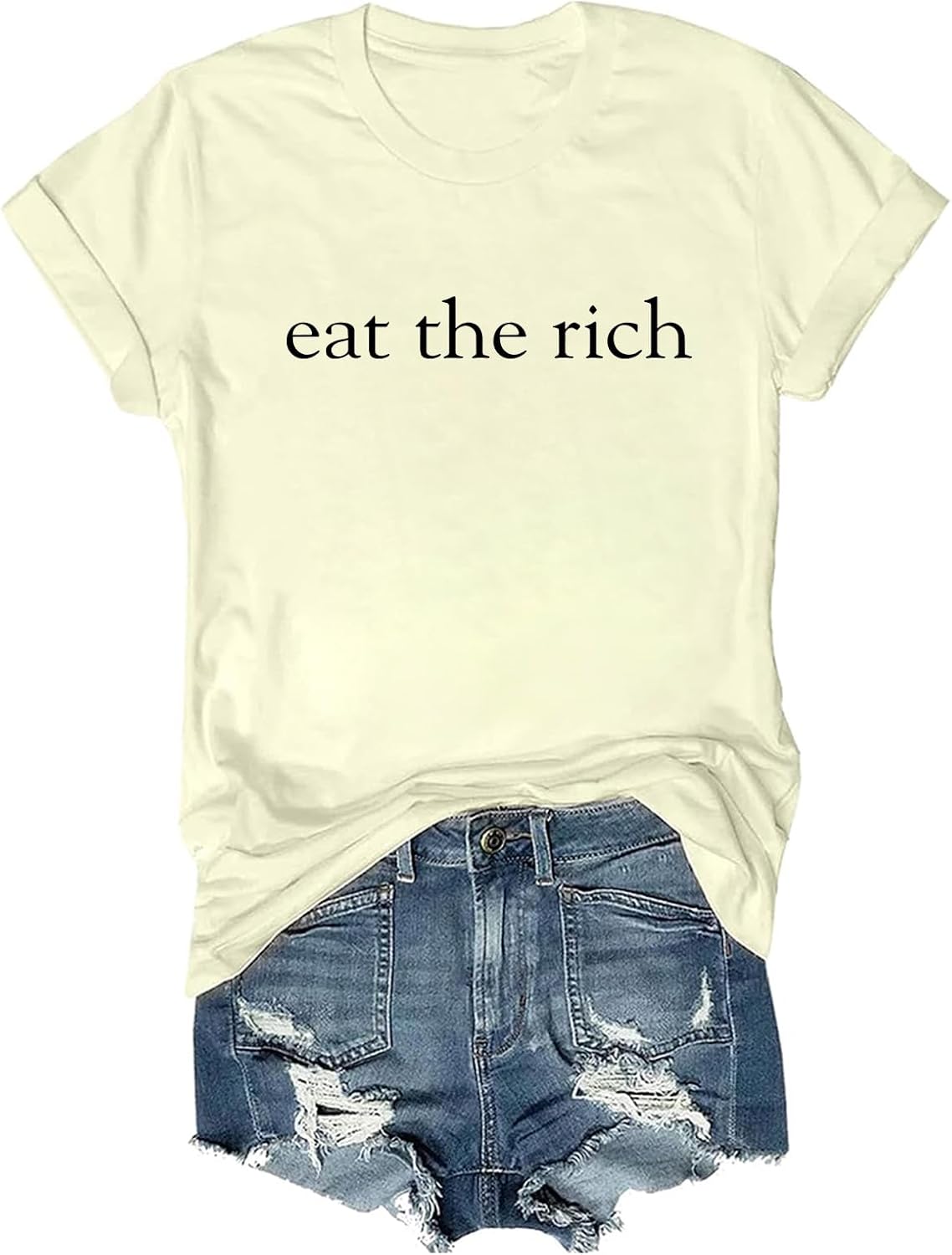 Eat the Rich Minimalist Social - Adult & Kids T-Shirts, Sweatshirts & Hoodies apparel design preview 1