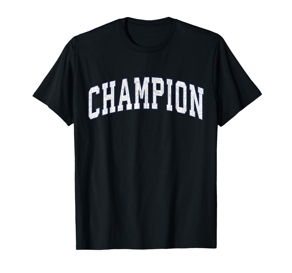 Champion New York Ny Athletic Navy T-Shirt - Minimalist Print for Adults - T-Shirt, Sweatshirt, Hoodie
