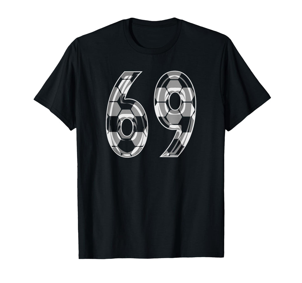 Soccer Pattern Number 69 Jersey T-Shirt - Custom Art Print for Adults - T-Shirt, Sweatshirt, Hoodie