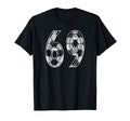 Soccer Pattern Number 69 Jersey T-Shirt - Custom Art Print for Adults - T-Shirt, Sweatshirt, Hoodie