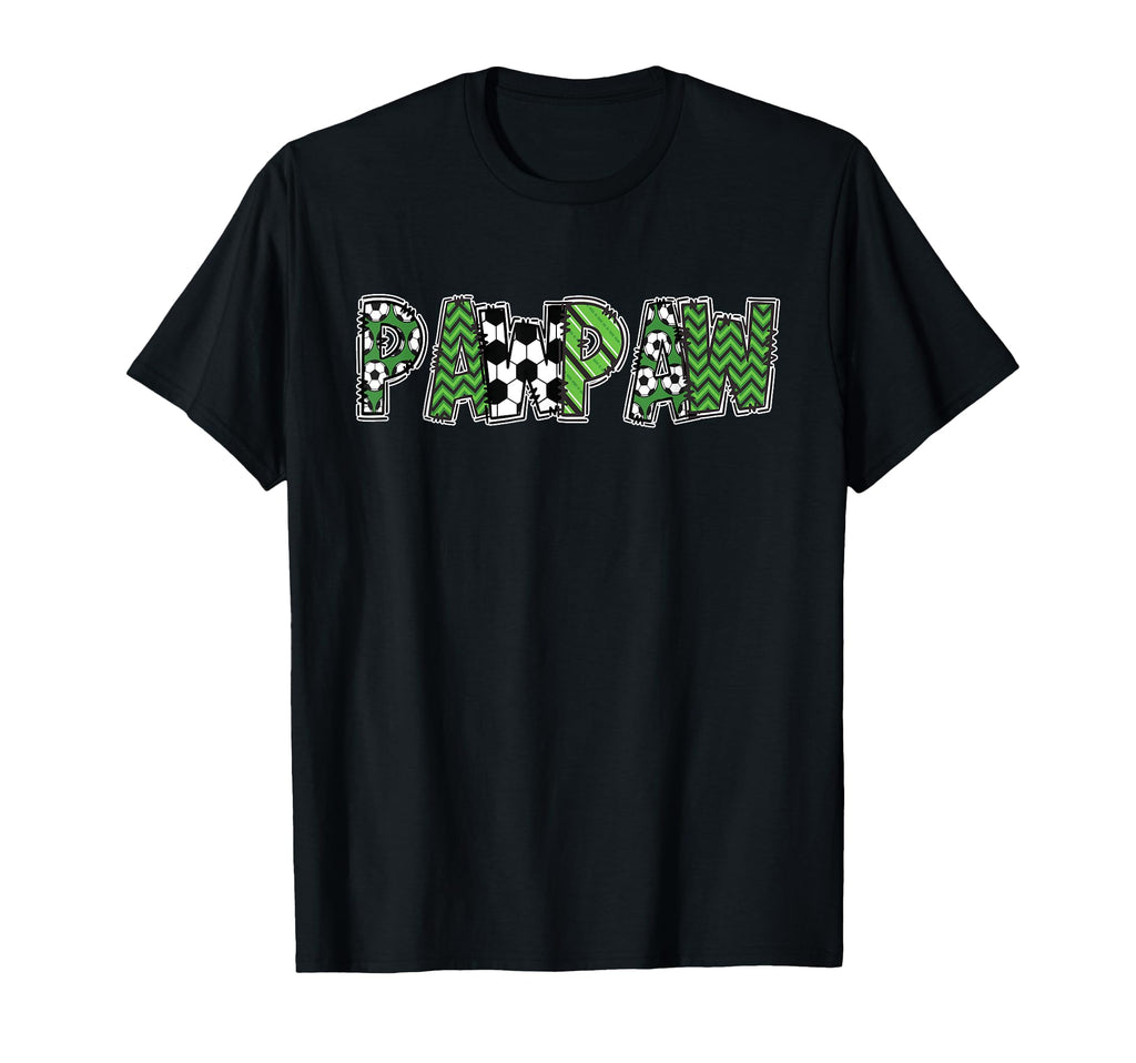 Soccer Grandpa Pawpaw Birthday Party T-Shirt - Minimalist Print for Adults - T-Shirt, Sweatshirt, Hoodie