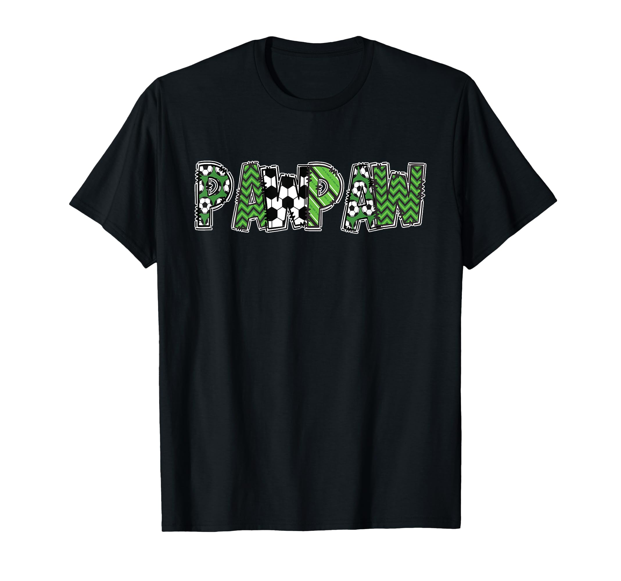 Soccer Grandpa Pawpaw Birthday Party T-Shirt - Minimalist Print for Adults - T-Shirt, Sweatshirt, Hoodie