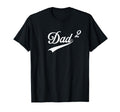 Dad Two Promoted 2Nd Time Daddy T-Shirt - Aesthetic Graphic for Adults - T-Shirt, Sweatshirt, Hoodie