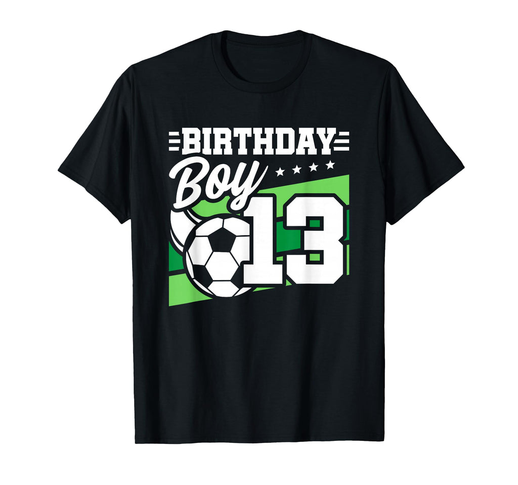 Soccer Birthday Party 13 Year Old 13Th T-Shirt - Minimalist Print Unisex - T-Shirt, Sweatshirt, Hoodie