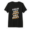 Mens Fueled Dad Jokes And Bike Rides T-Shirt - Minimalist Print Unisex - T-Shirt, Sweatshirt, Hoodie