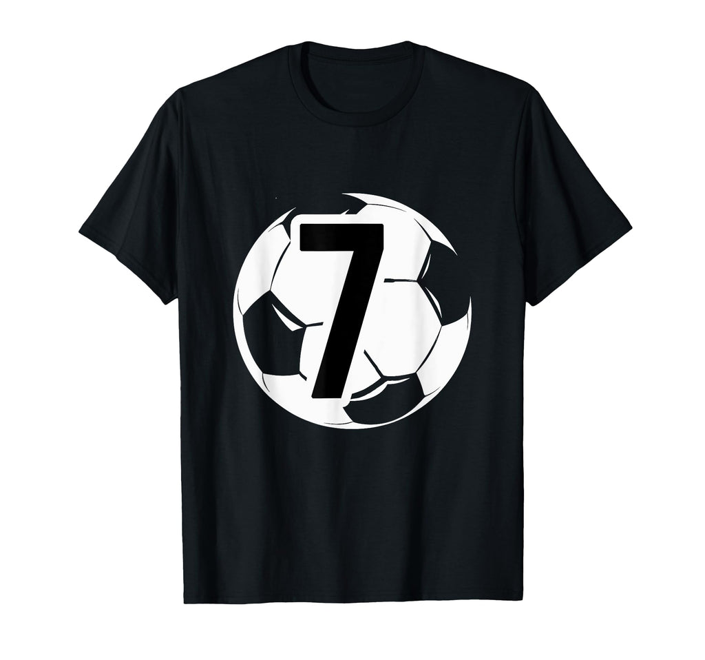 7 Soccer Birthday Gift Soccer Fan T-Shirt - Unique Graphic Men Women - T-Shirt, Sweatshirt, Hoodie