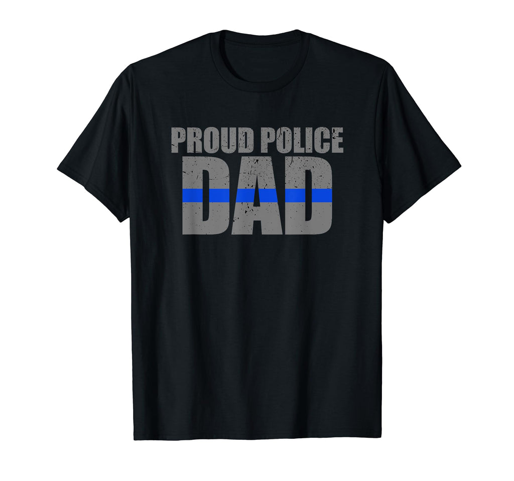 Mens Proud Police Dad Police Officer T-Shirt - Trendy Graphic for Adults - T-Shirt, Sweatshirt, Hoodie