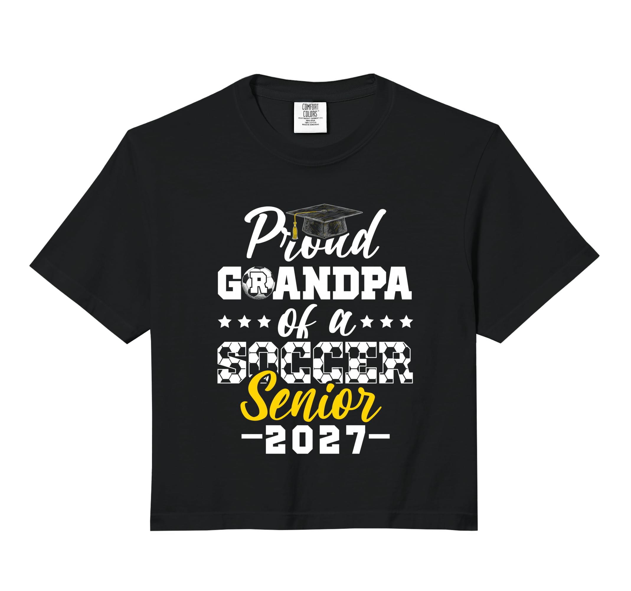Proud Grandpa Soccer Senior 2027 T-Shirt - Fun Novelty Design for Adults - T-Shirt, Sweatshirt, Hoodie