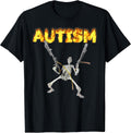 Autism Skeleton Meme - Adult & Kids T-Shirts, Sweatshirts & Hoodies apparel design preview 1