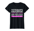 Military Veterans Daughter Funny T-Shirt - Unique Graphic Men Women - T-Shirt, Sweatshirt, Hoodie