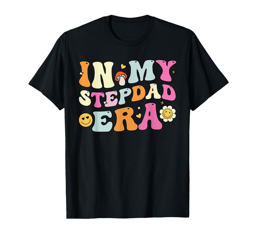 Fathers Day Step Dad Groovy My T-Shirt - Aesthetic Graphic Men Women - T-Shirt, Sweatshirt, Hoodie