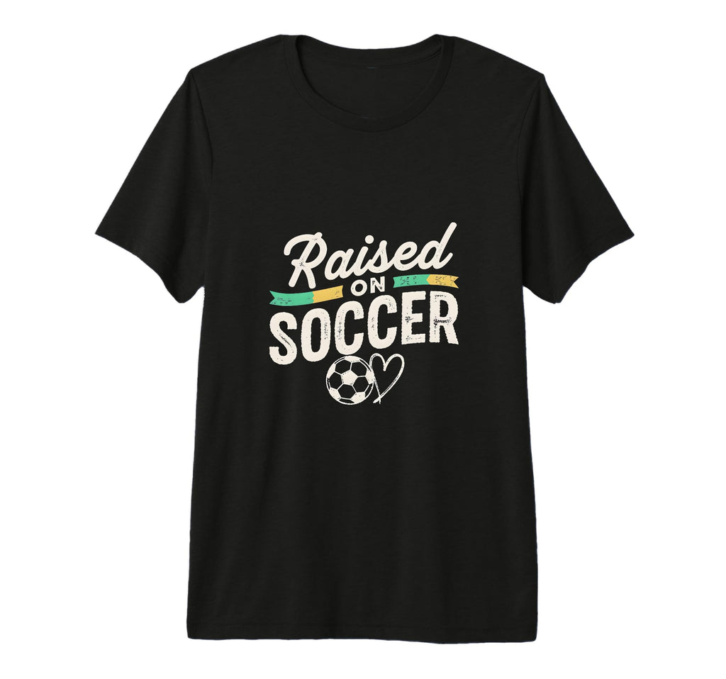 Raised Soccer Mom Family Pride Tri Blend T-Shirt - Custom Art Print Unisex - T-Shirt, Sweatshirt, Hoodie