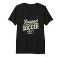 Raised Soccer Mom Family Pride Tri Blend T-Shirt - Custom Art Print Unisex - T-Shirt, Sweatshirt, Hoodie