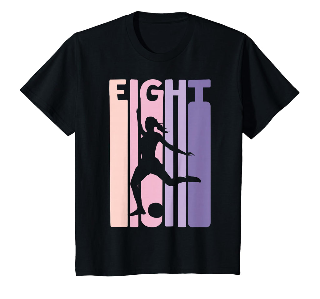 8 Years Soccer Gift 8Th Birthday T-Shirt - Minimalist Print Men Women - T-Shirt, Sweatshirt, Hoodie