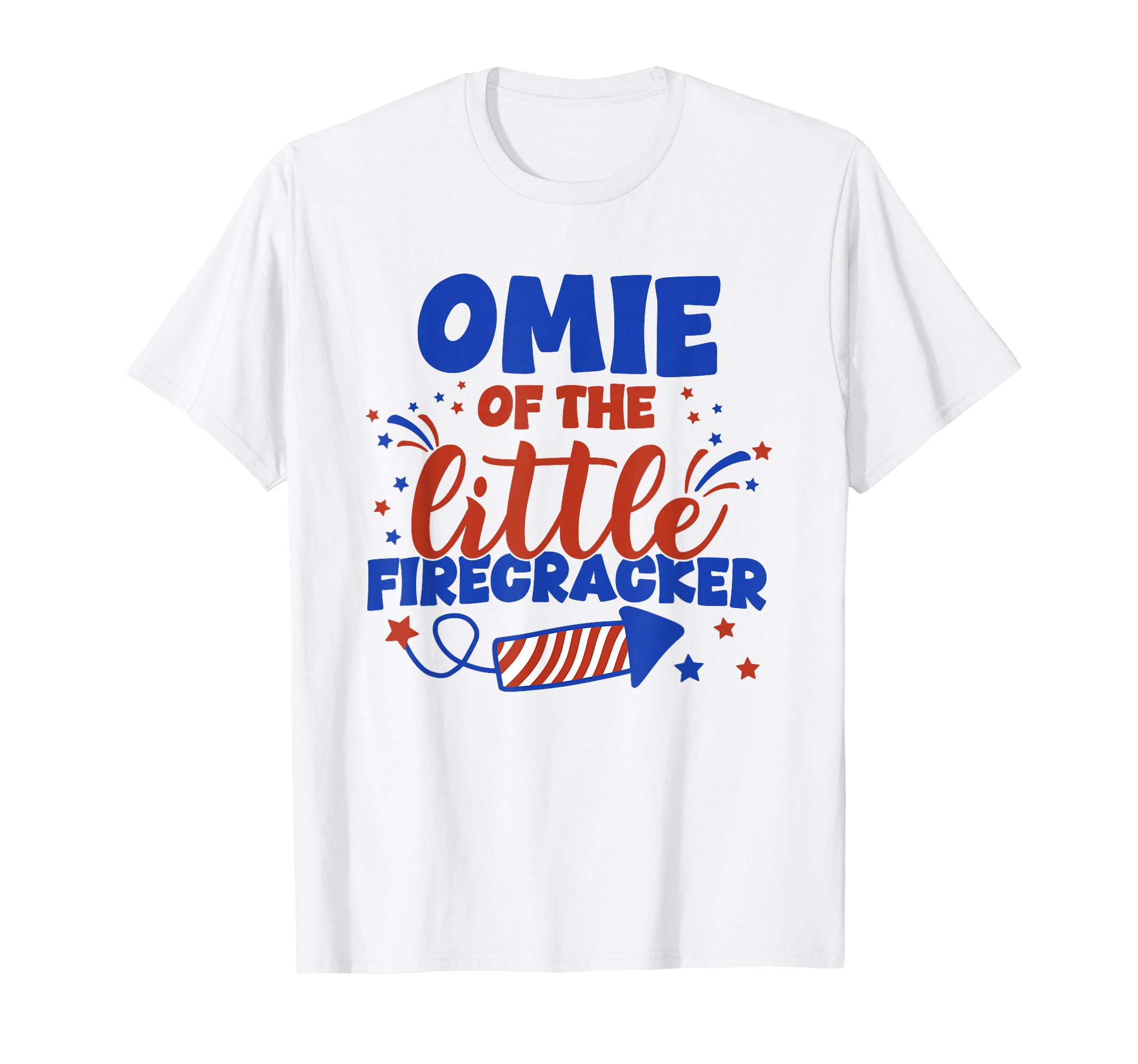 Omie Little Firecracker Fourth July T-Shirt - Graphic Print for Adults - T-Shirt, Sweatshirt, Hoodie