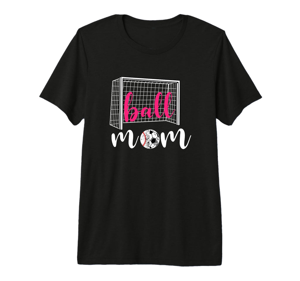 Soccer Mom Ball Football Game Day Funny T-Shirt - Graphic Print Men Women - T-Shirt, Sweatshirt, Hoodie