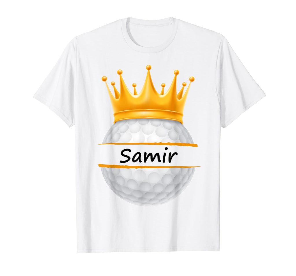 Novelty Golf Personalized Name Samir T-Shirt - Minimalist Print for Adults - T-Shirt, Sweatshirt, Hoodie