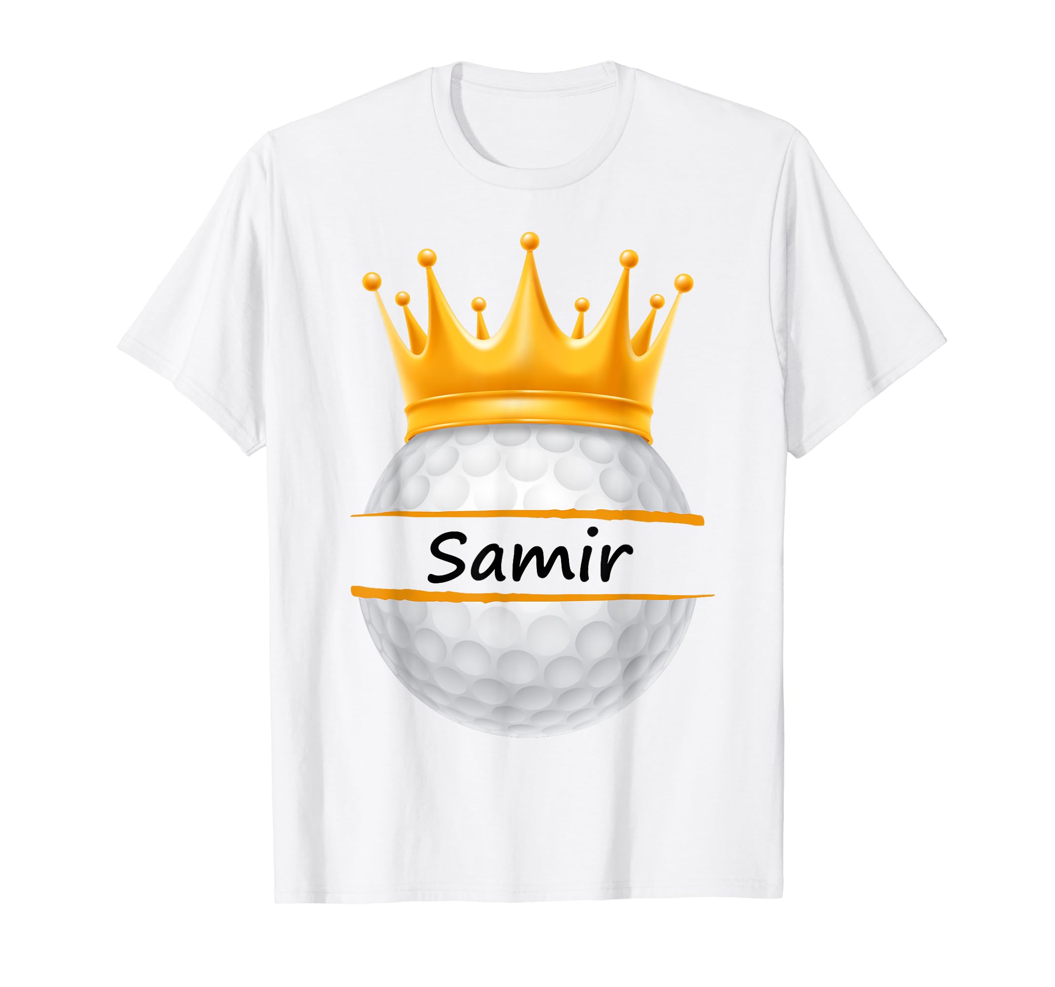 Novelty Golf Personalized Name Samir T-Shirt - Minimalist Print for Adults - T-Shirt, Sweatshirt, Hoodie