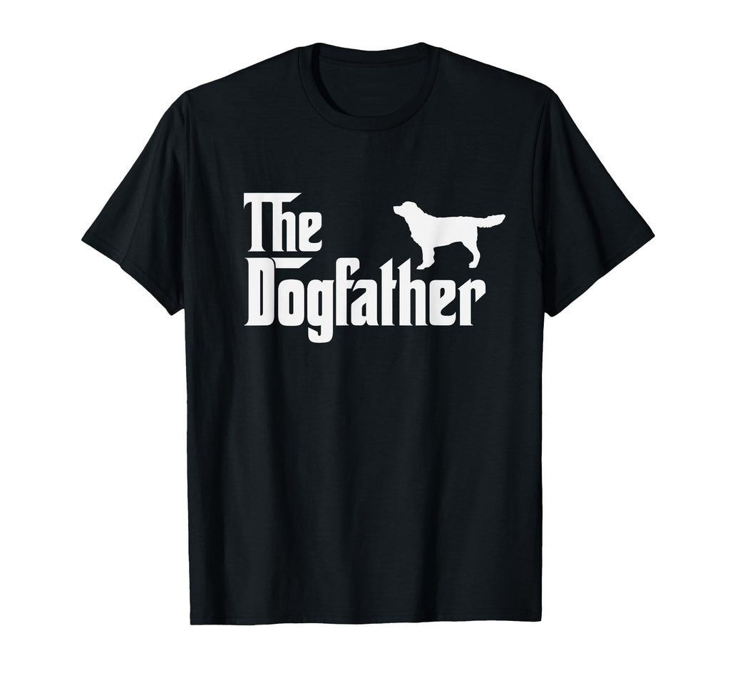Flat Coated Retriever Dogfather Funny T-Shirt - Custom Art Print Unisex - T-Shirt, Sweatshirt, Hoodie