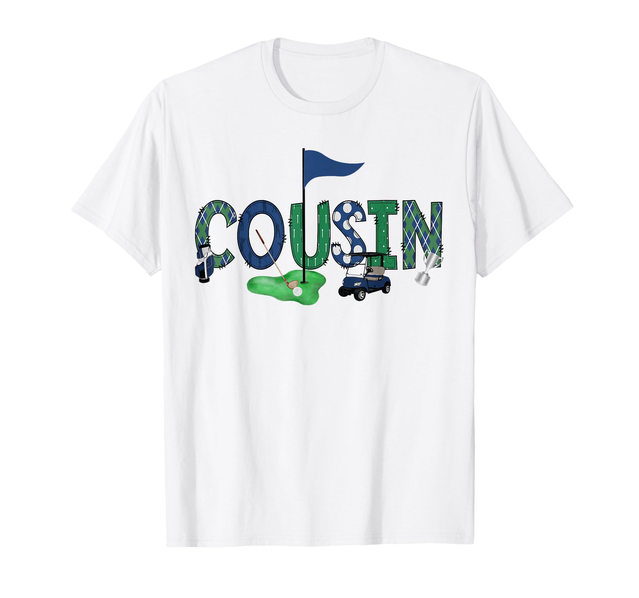 Cousin Birthday Hole One Golf Sport T-Shirt - Minimalist Print Men Women - T-Shirt, Sweatshirt, Hoodie