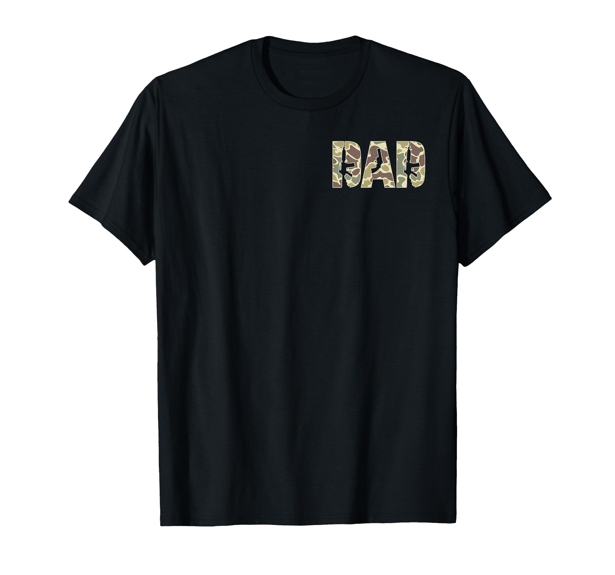 Old School Camo Veteran Dad Pocket T-Shirt - Minimalist Print Unisex - T-Shirt, Sweatshirt, Hoodie