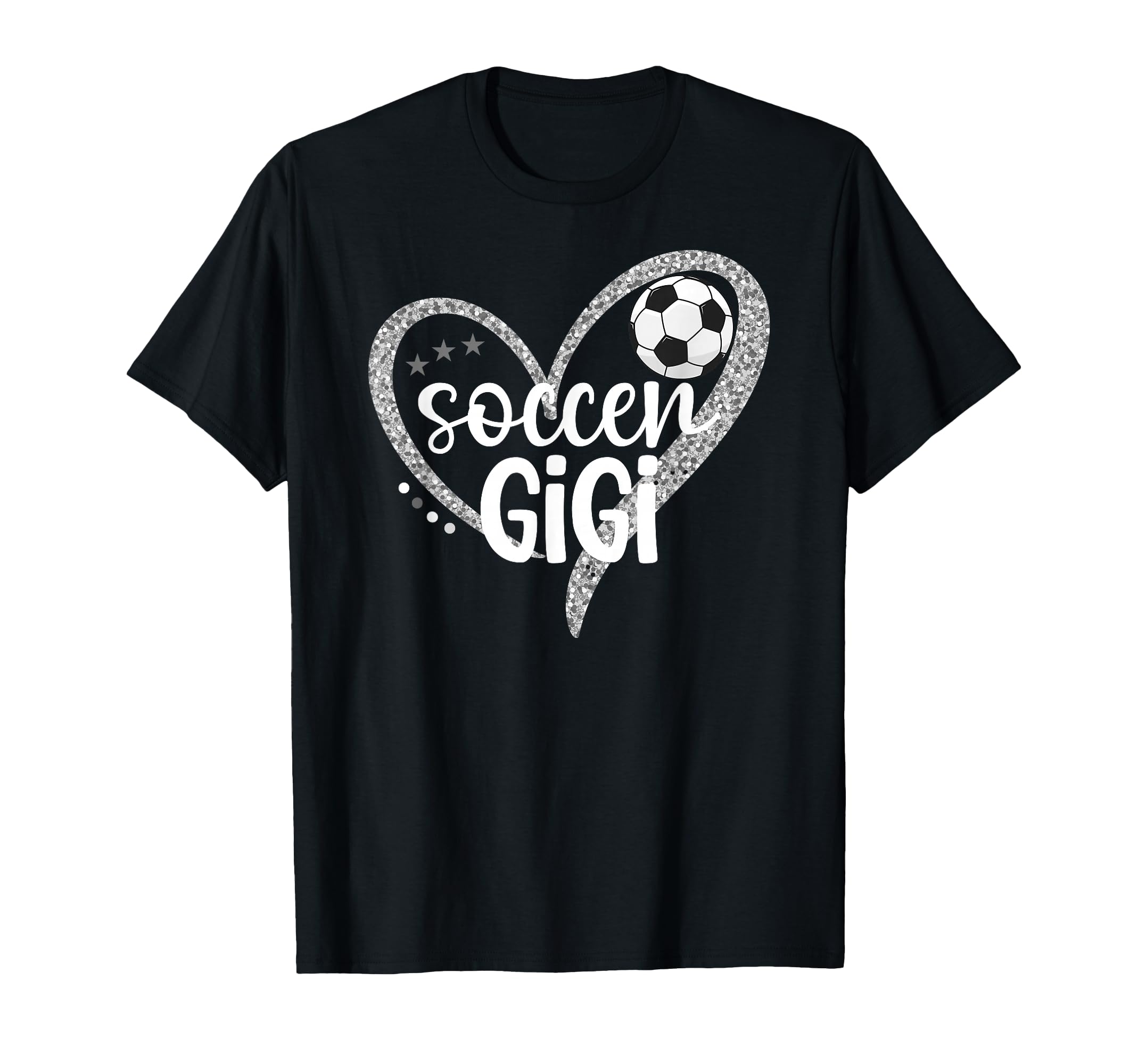 Soccer Gigi Heart Grandma Gigi T-Shirt - Aesthetic Graphic for Adults - T-Shirt, Sweatshirt, Hoodie