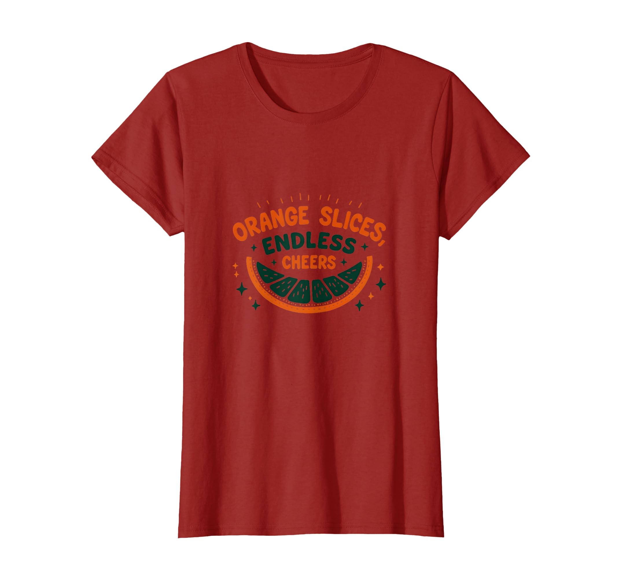 Orange Slices Endless Cheers Soccer T-Shirt - Aesthetic Graphic for Adults - T-Shirt, Sweatshirt, Hoodie