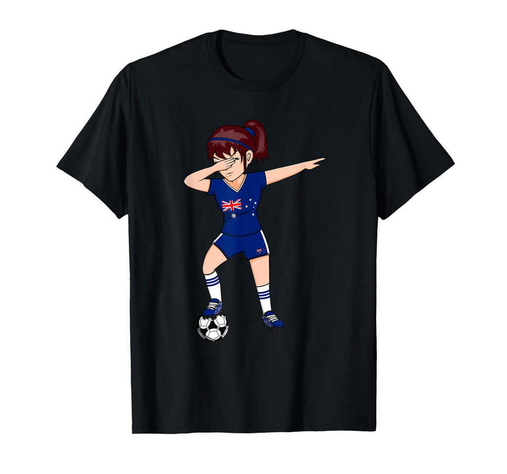 Dabbing Soccer Australia Jersey T-Shirt - Custom Art Print Men Women - T-Shirt, Sweatshirt, Hoodie