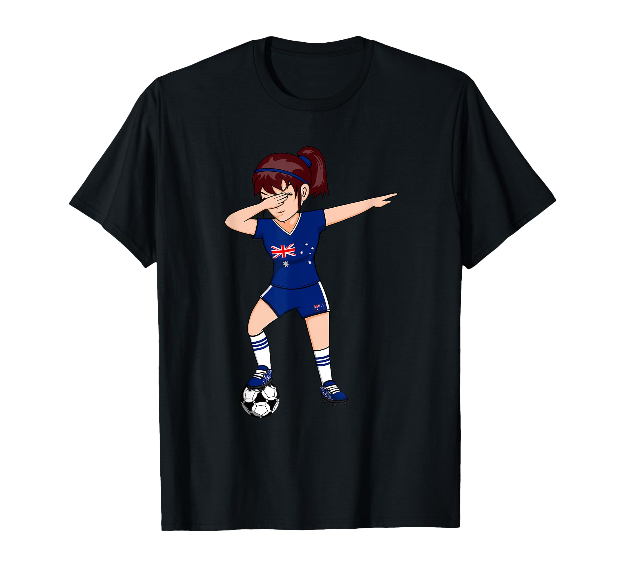 Dabbing Soccer Australia Jersey T-Shirt - Custom Art Print Men Women - T-Shirt, Sweatshirt, Hoodie