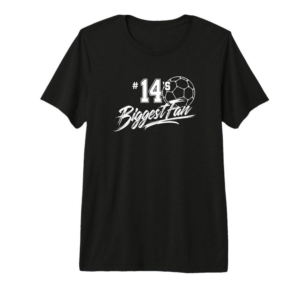 Number 14S Biggest Fan Soccer T-Shirt - Aesthetic Graphic for Adults - T-Shirt, Sweatshirt, Hoodie