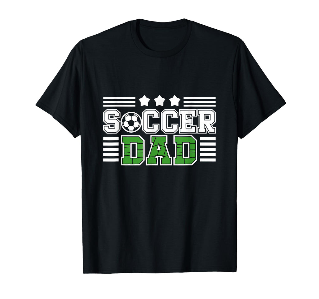Proud Soccer Dad Stars T-Shirt - Unique Graphic Men Women - T-Shirt, Sweatshirt, Hoodie