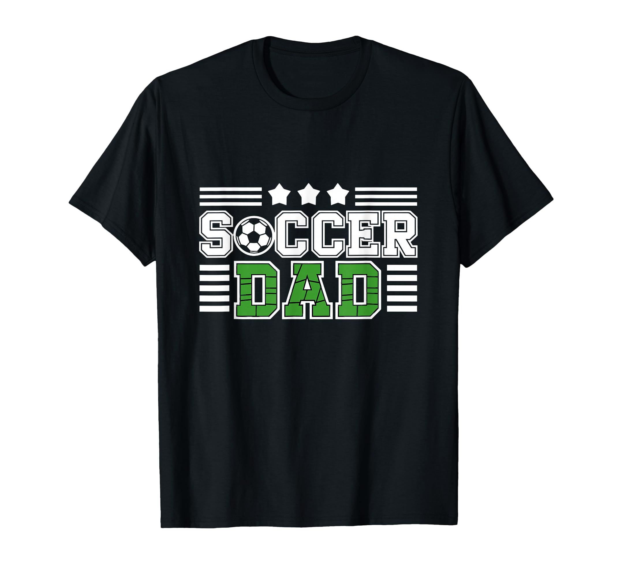 Proud Soccer Dad Stars T-Shirt - Unique Graphic Men Women - T-Shirt, Sweatshirt, Hoodie