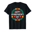 Happy Grandparents Day Wreath T-Shirt - Casual Everyday Wear Men Women - T-Shirt, Sweatshirt, Hoodie