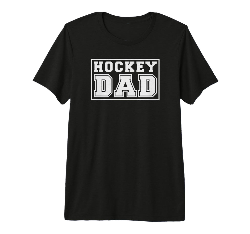Hockey Dad Funny Hockey Tri Blend T-Shirt - Trendy Graphic for Adults - T-Shirt, Sweatshirt, Hoodie