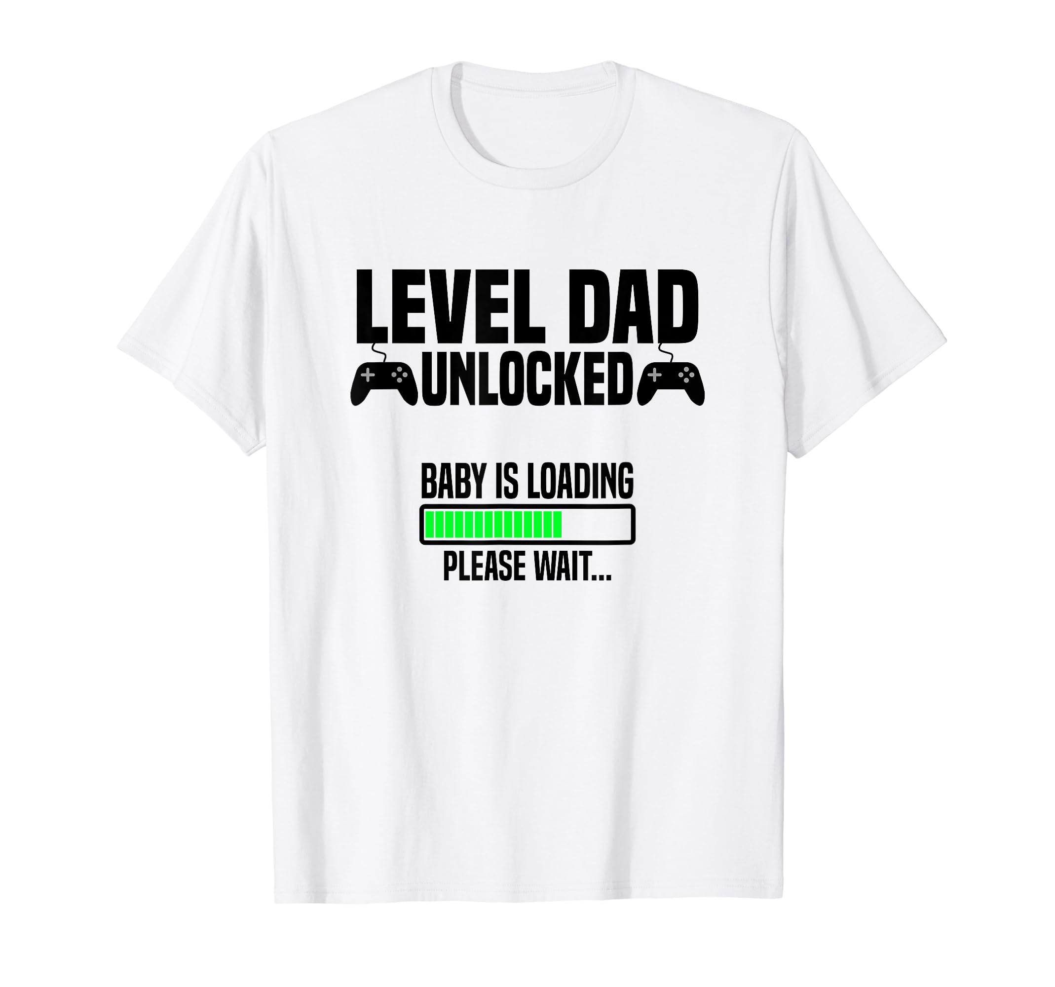 Mens Level Dad Unlocked Level Papa T-Shirt - Custom Art Print for Adults - T-Shirt, Sweatshirt, Hoodie