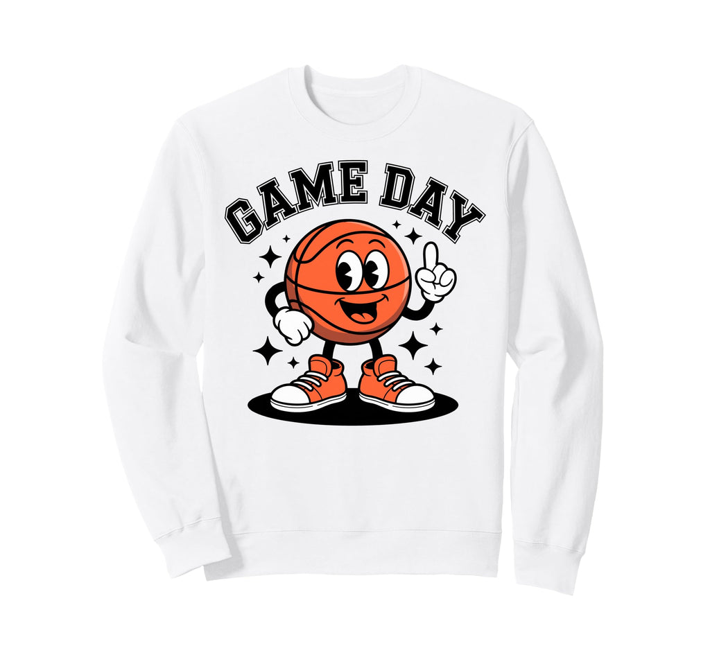Basketball Player Fan Dad Game Day Sweatshirt - Novelty Apparel Men Women - T-Shirt, Sweatshirt, Hoodie