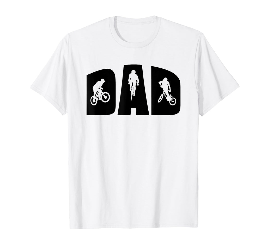 Cycling Dad Mountain Bike Biker Bmx T-Shirt - Custom Art Print for Adults - T-Shirt, Sweatshirt, Hoodie