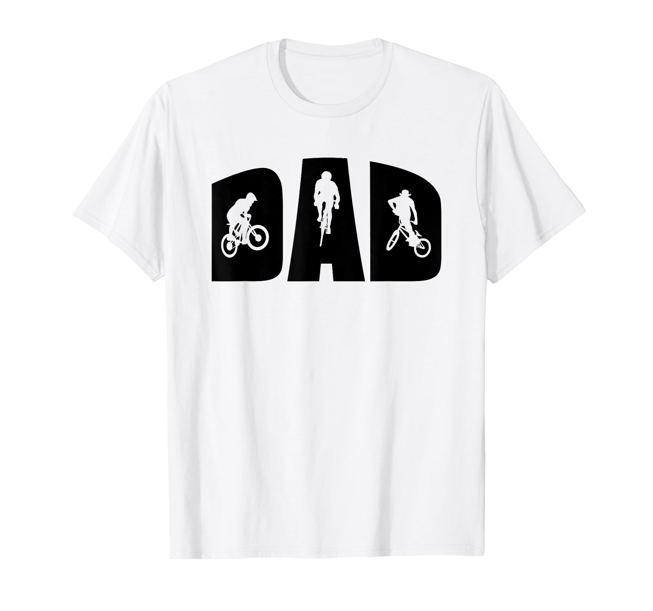 Cycling Dad Mountain Bike Biker Bmx T-Shirt - Custom Art Print for Adults - T-Shirt, Sweatshirt, Hoodie