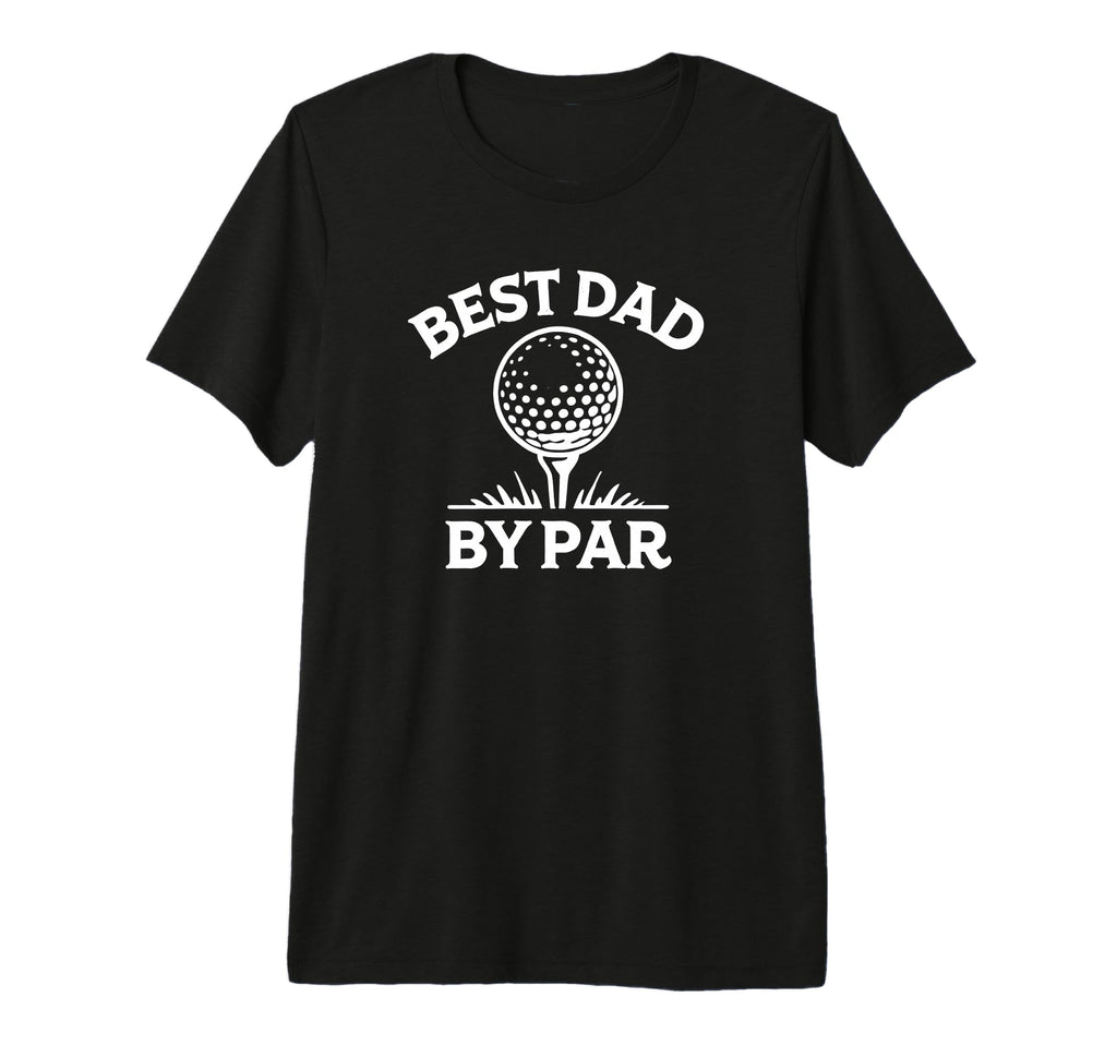 Best Dad Par Golf Pun Tri Blend T-Shirt - Unique Graphic Unisex - T-Shirt, Sweatshirt, Hoodie