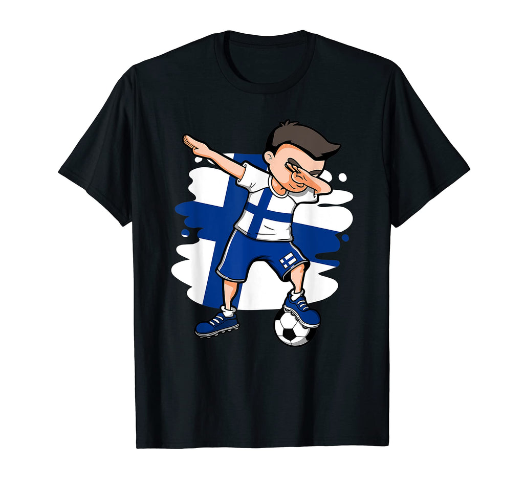 Dabbing Soccer Finland Jersey Finnish T-Shirt - Trendy Graphic Unisex - T-Shirt, Sweatshirt, Hoodie
