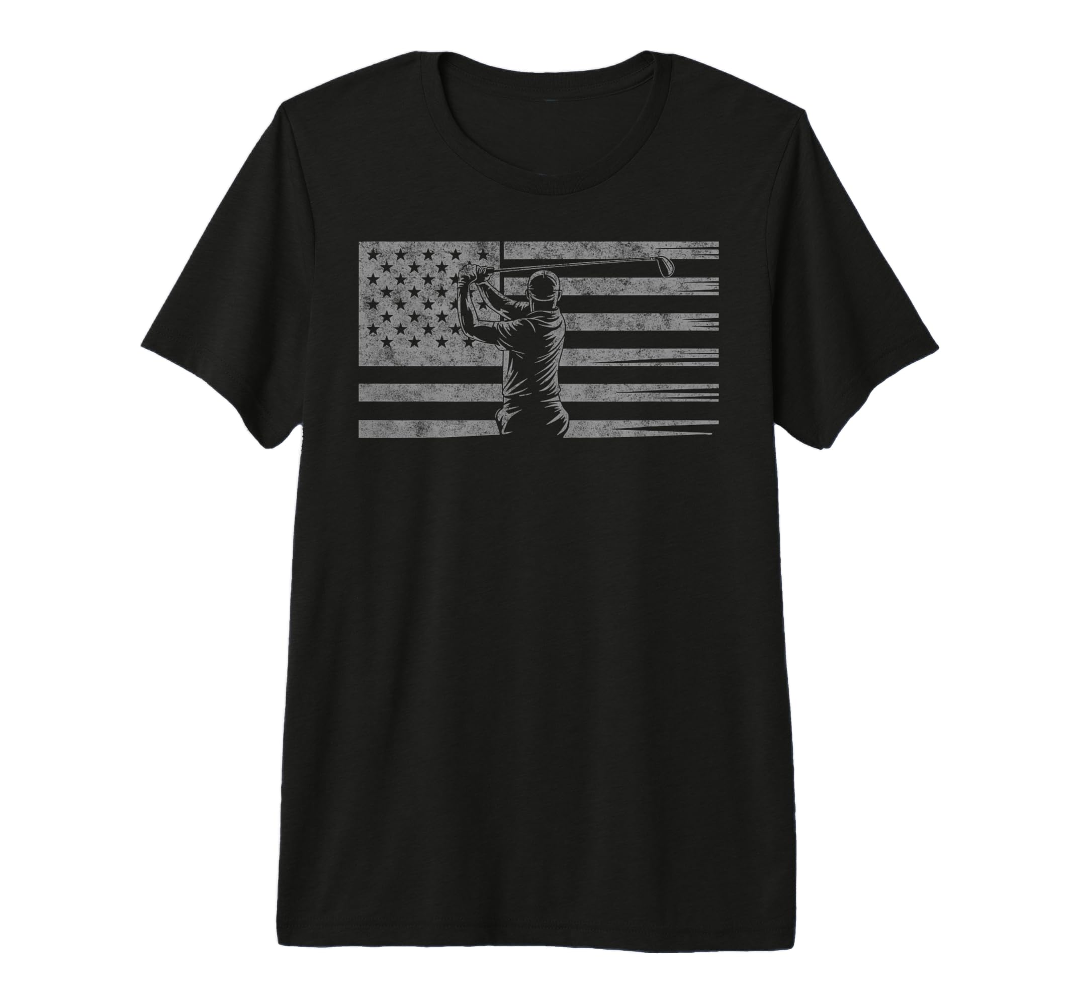 Us Flag Golf Golfer Golfing Dad Retirement T-Shirt - Unique Graphic Unisex - T-Shirt, Sweatshirt, Hoodie