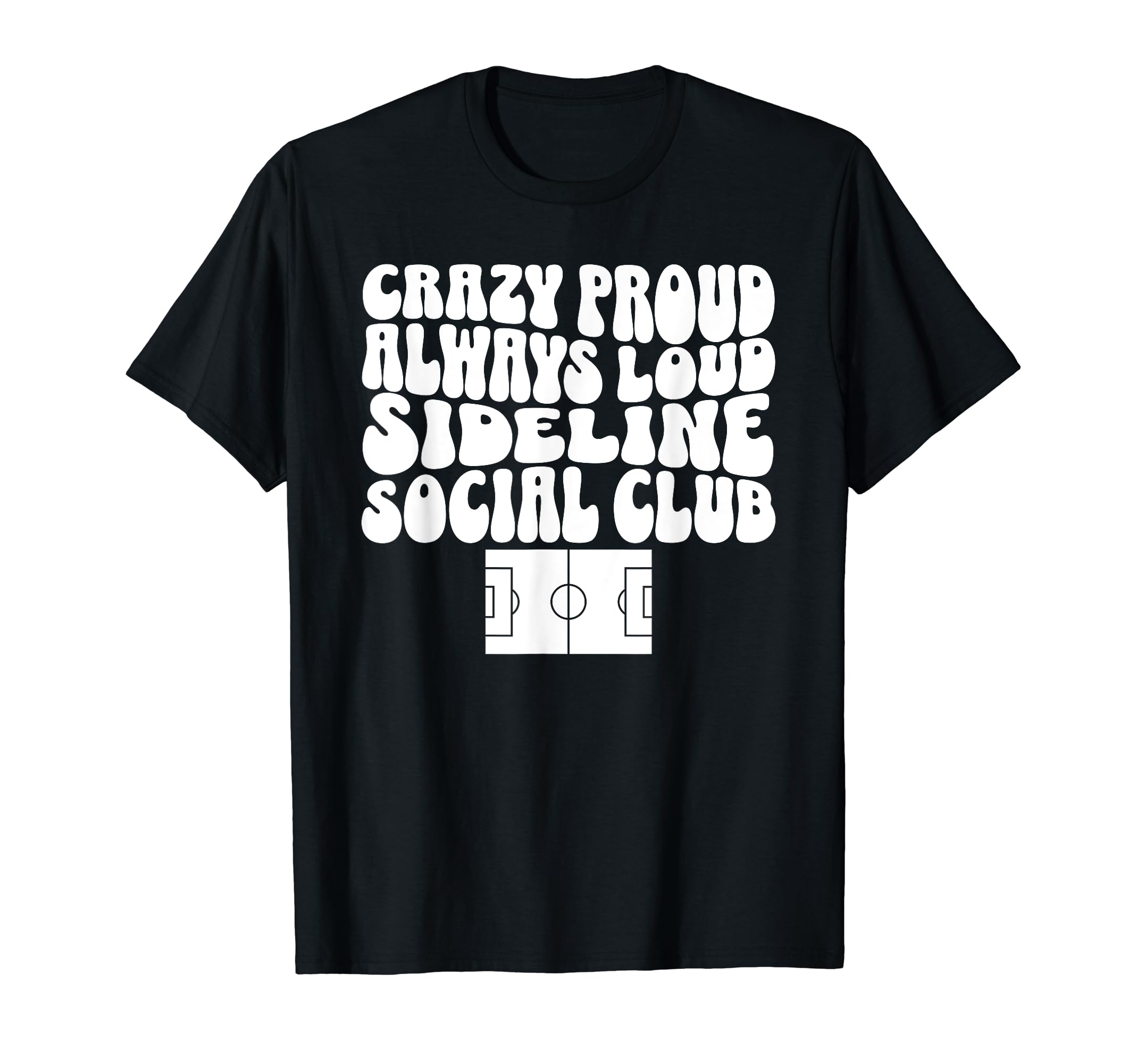 Sideline Social Club Soccer Field T-Shirt - Unique Graphic Men Women - T-Shirt, Sweatshirt, Hoodie