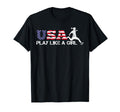 Usa Play Like Usa Soccer Flag 4Th T-Shirt - Novelty Apparel for Adults - T-Shirt, Sweatshirt, Hoodie