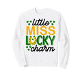 Little Miss Luck Charm Funny Irish Sweatshirt - Minimalist Print Men Women - T-Shirt, Sweatshirt, Hoodie
