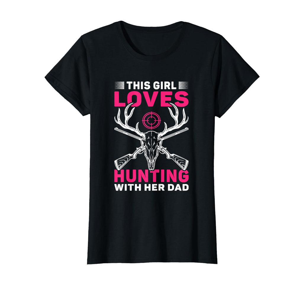 This Loves Hunting Her Dad Daughter T-Shirt - Custom Art Print Men Women - T-Shirt, Sweatshirt, Hoodie