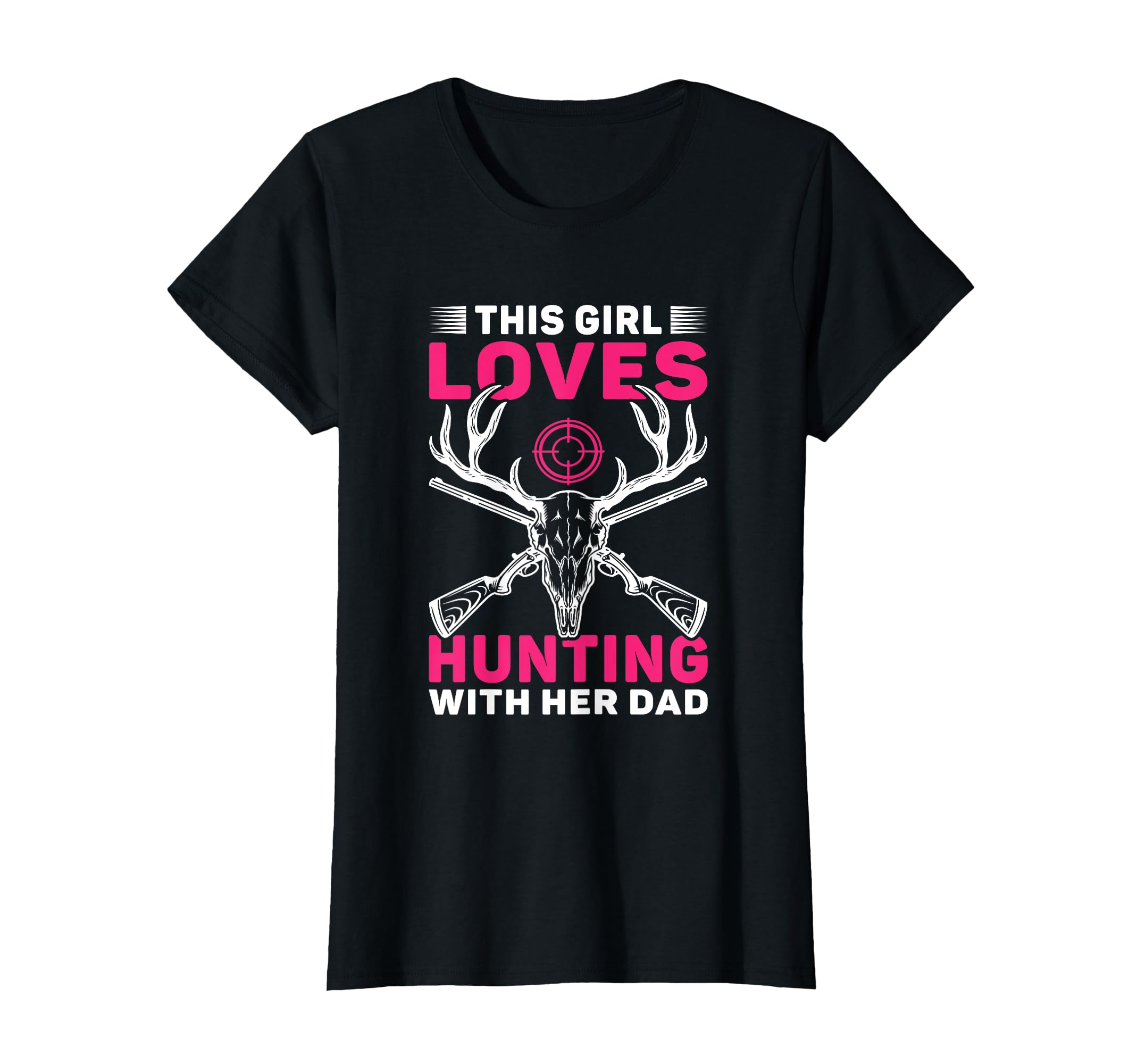 This Loves Hunting Her Dad Daughter T-Shirt - Custom Art Print Men Women - T-Shirt, Sweatshirt, Hoodie