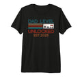 Dad Level Unlocked 2025 New Daddy T-Shirt - Fun Novelty Design for Adults - T-Shirt, Sweatshirt, Hoodie