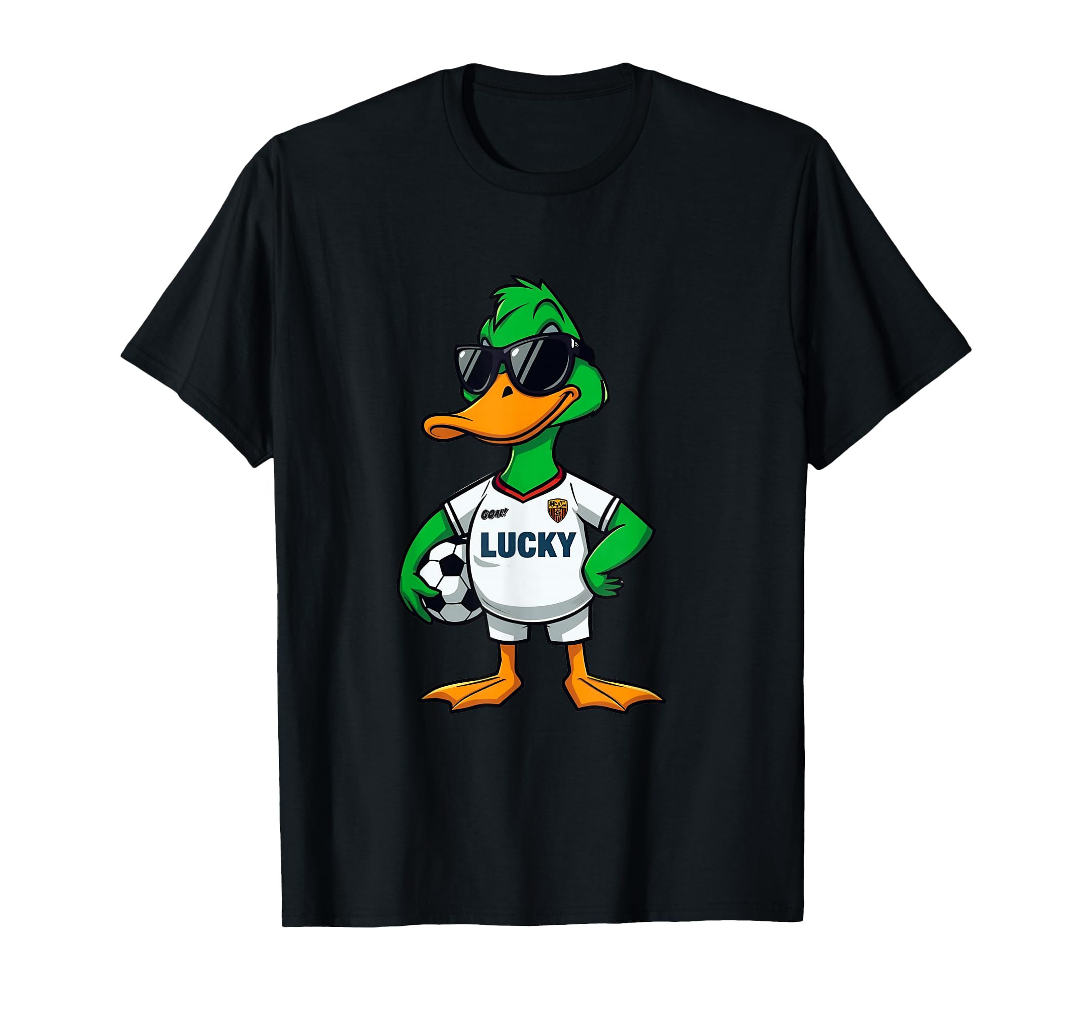 Lucky Duck Soccer T-Shirt - Unique Graphic Unisex - T-Shirt, Sweatshirt, Hoodie