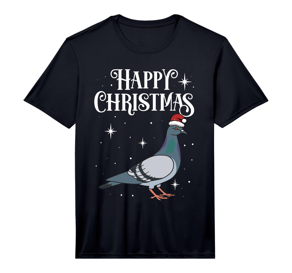 Happy Santa Hat Pigeon Breeders T-Shirt - Novelty Apparel Men Women - T-Shirt, Sweatshirt, Hoodie